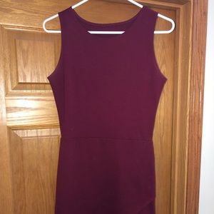 Short Maroon Dress